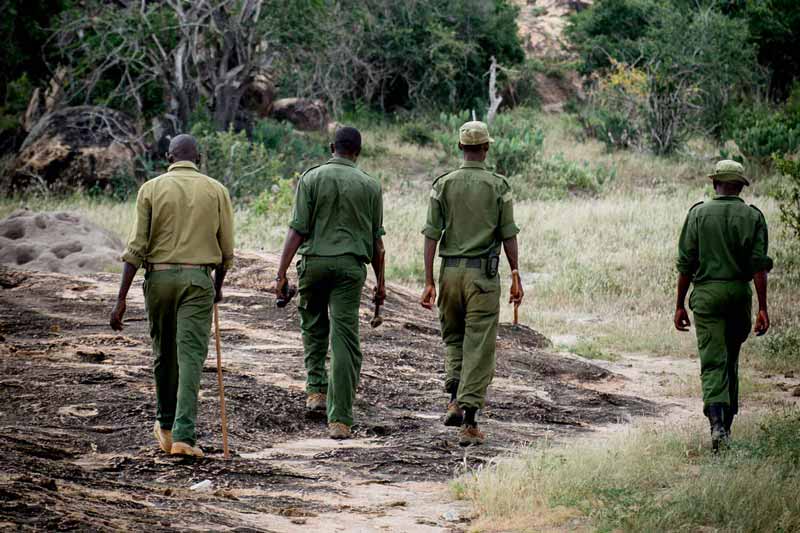 Community scouts on a training patrol | © Ranger Campus | Photo by Cees Baardman, 2017